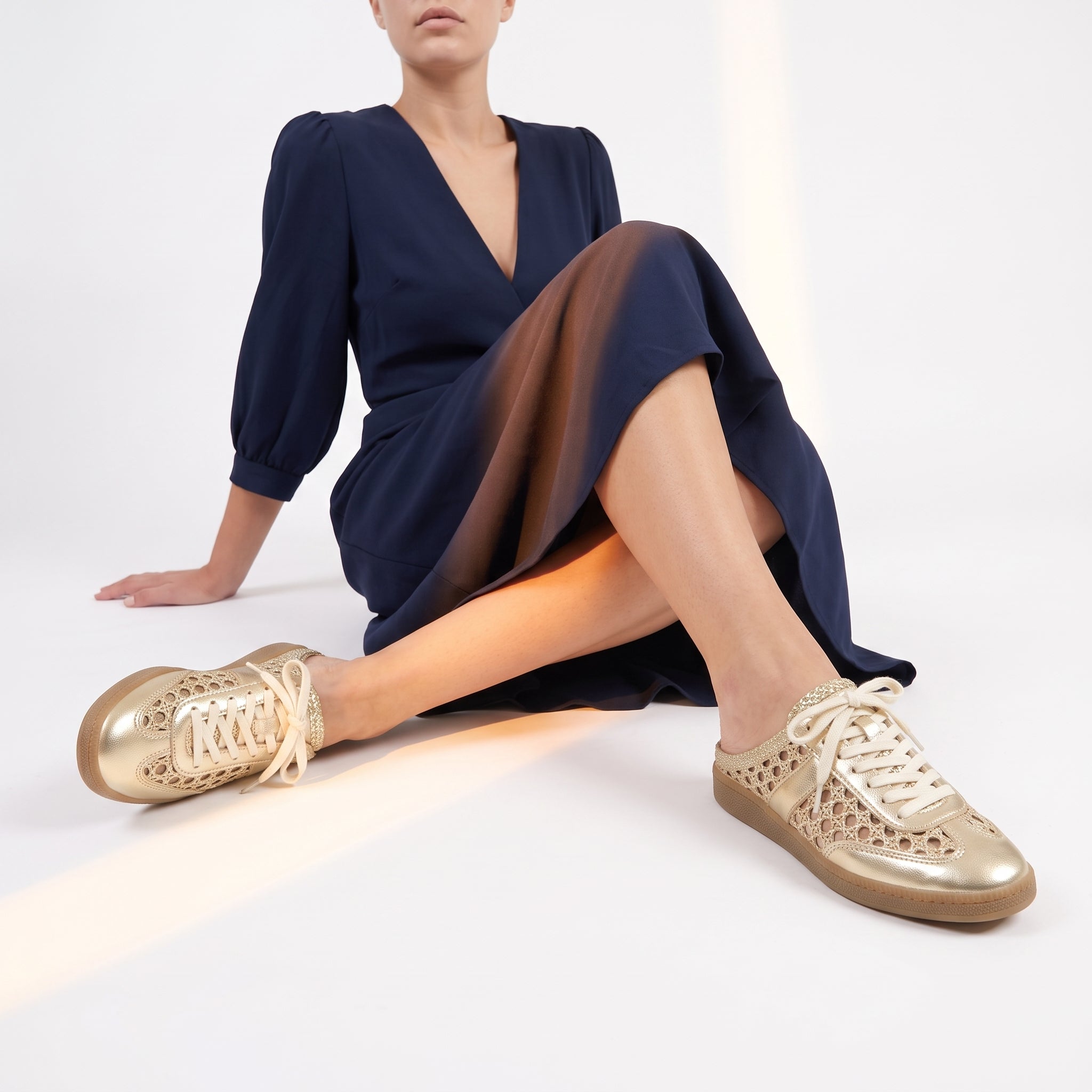 Buffy Woven Sneaker Mules - Image 10