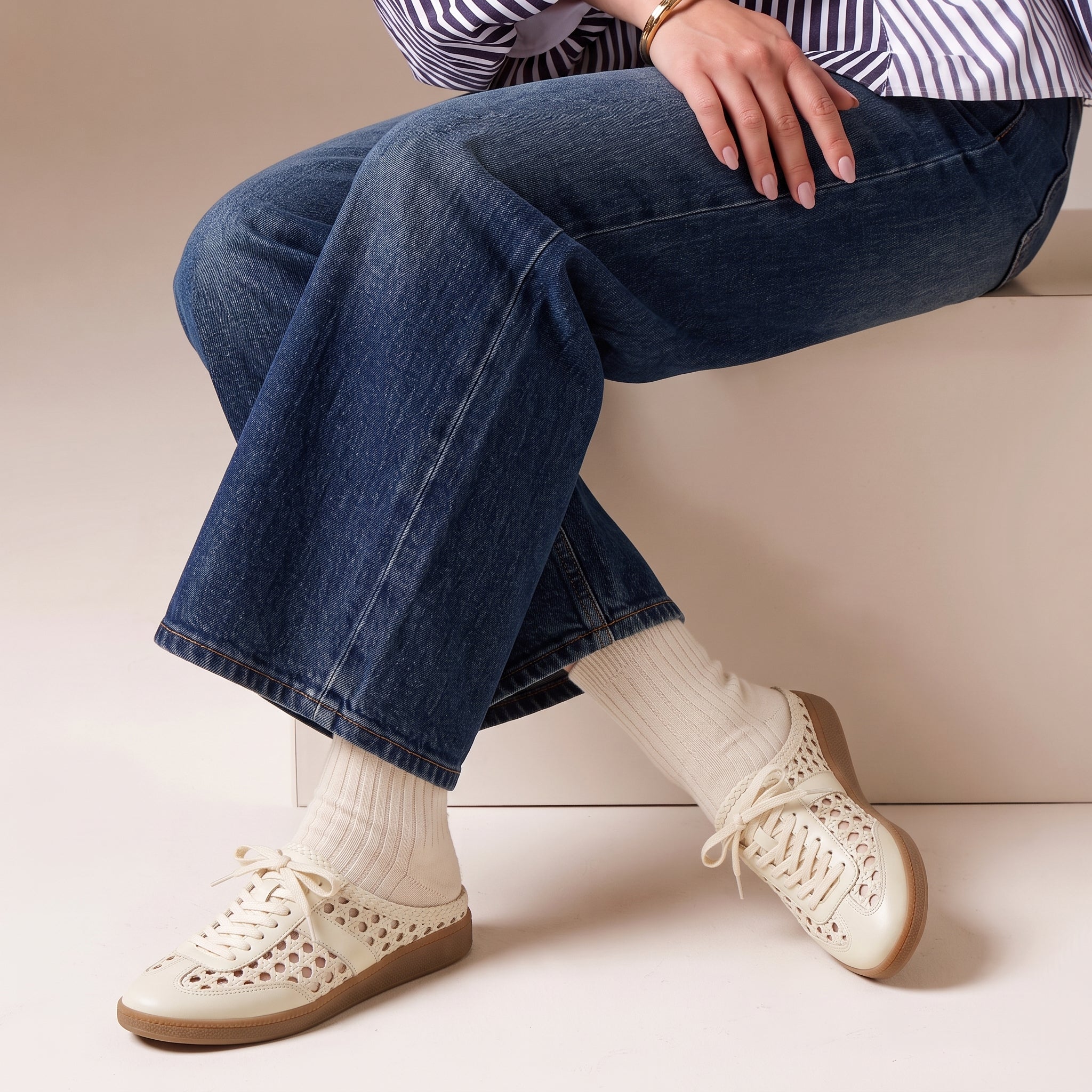 Buffy Woven Sneaker Mules - Image 17