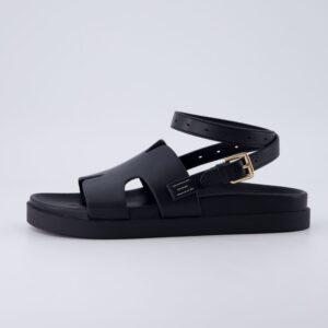 Erika Cut-Out Ankle Wrap Sandals