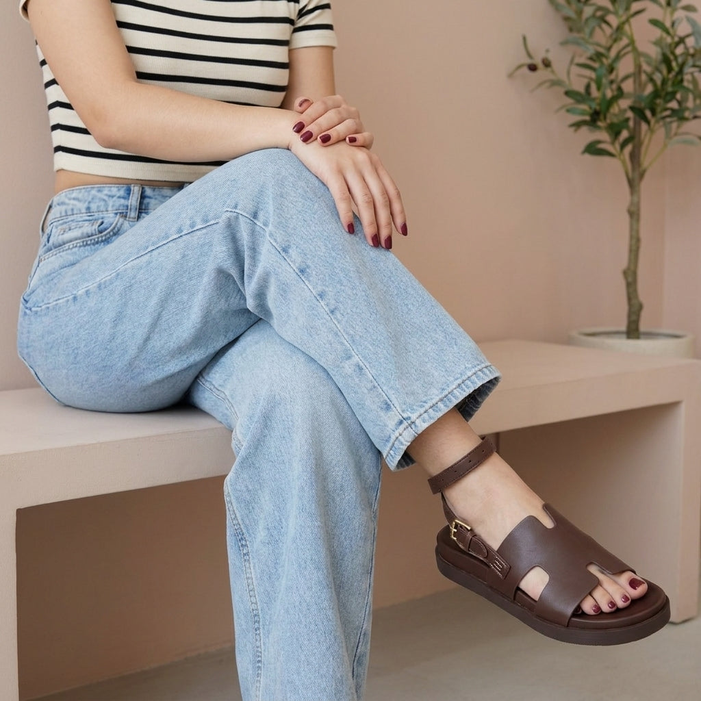 Erika Cut-Out Ankle Wrap Sandals - Image 12