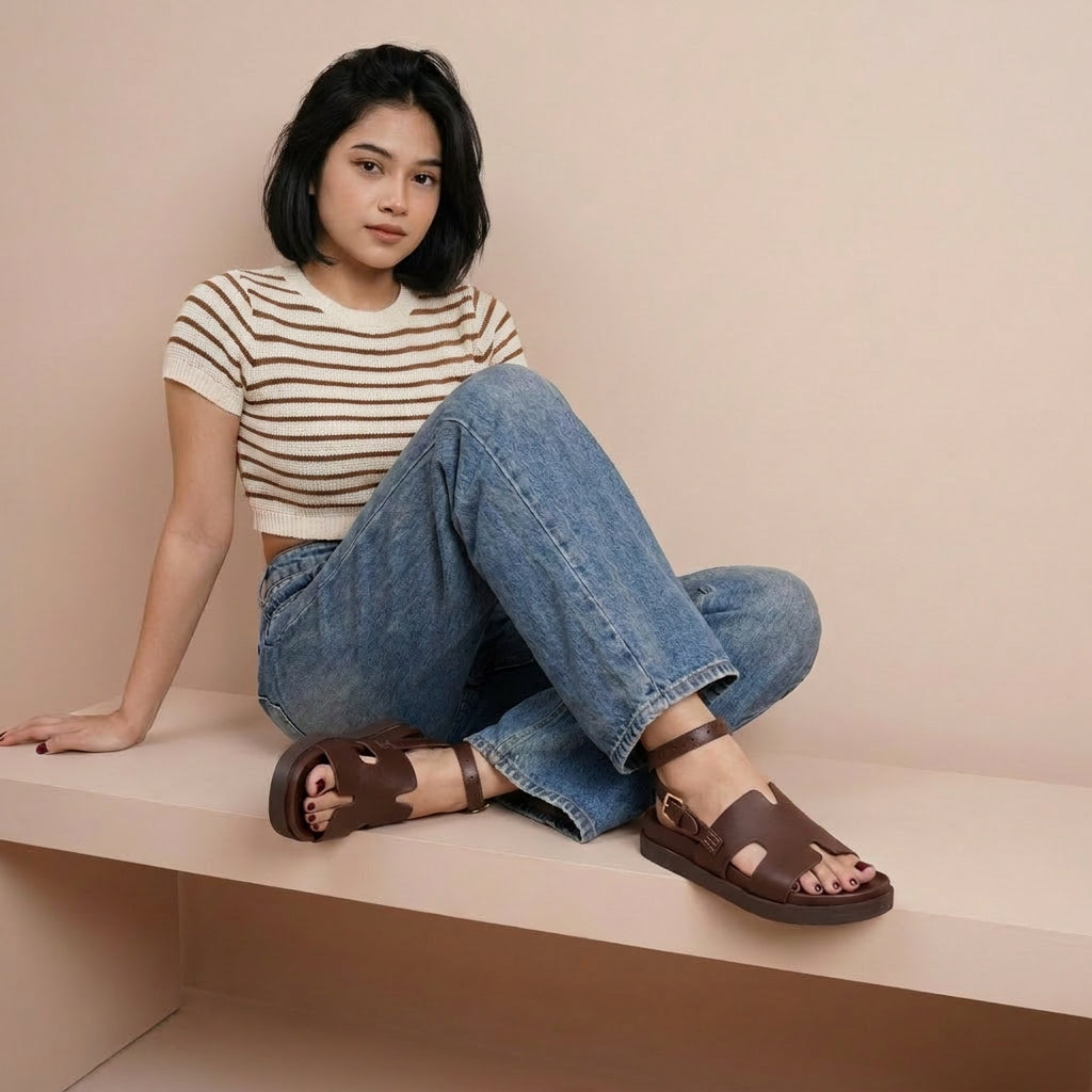 Erika Cut-Out Ankle Wrap Sandals - Image 13