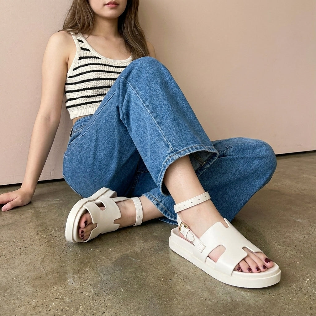 Erika Cut-Out Ankle Wrap Sandals - Image 20