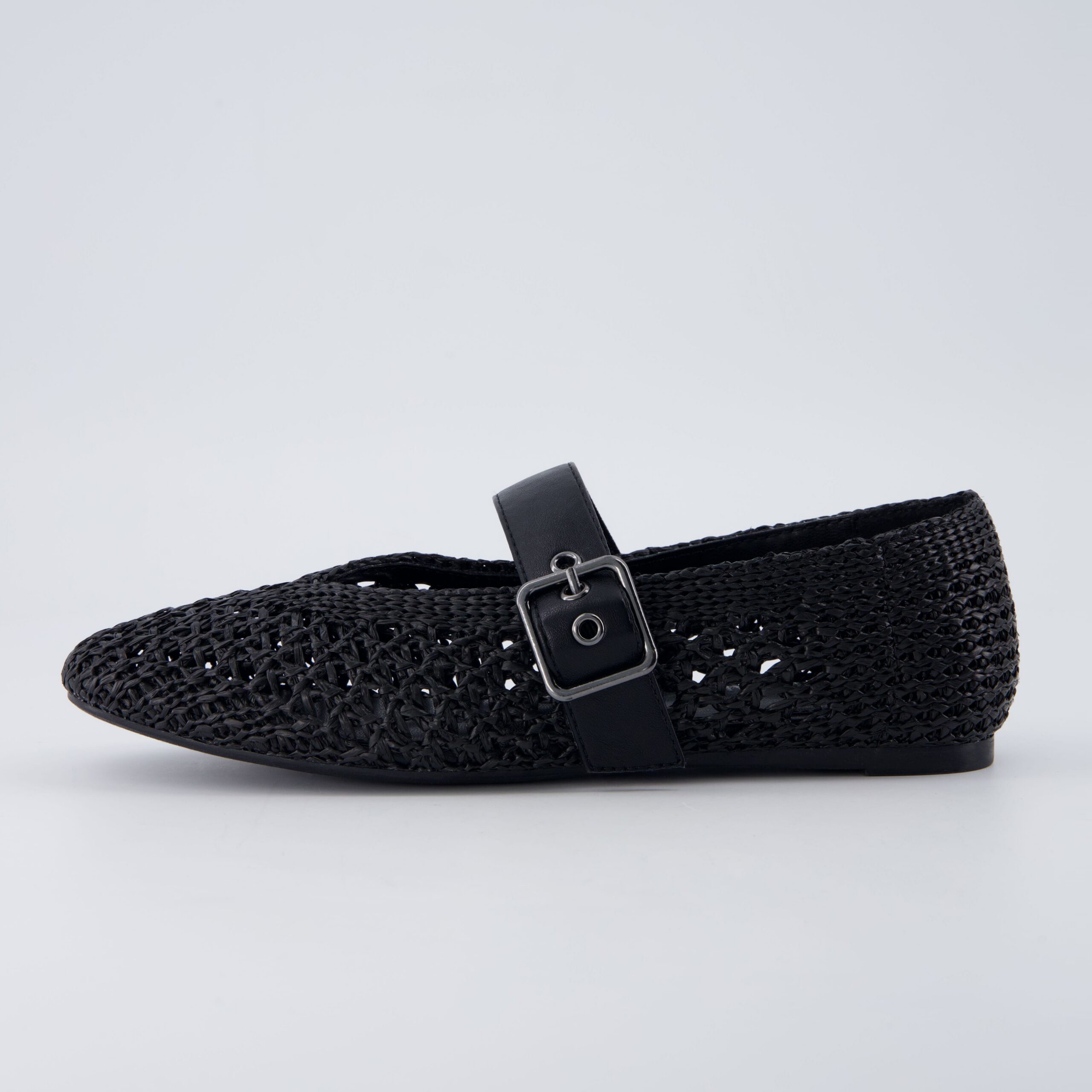 Gabby Woven Mary Jane Flats