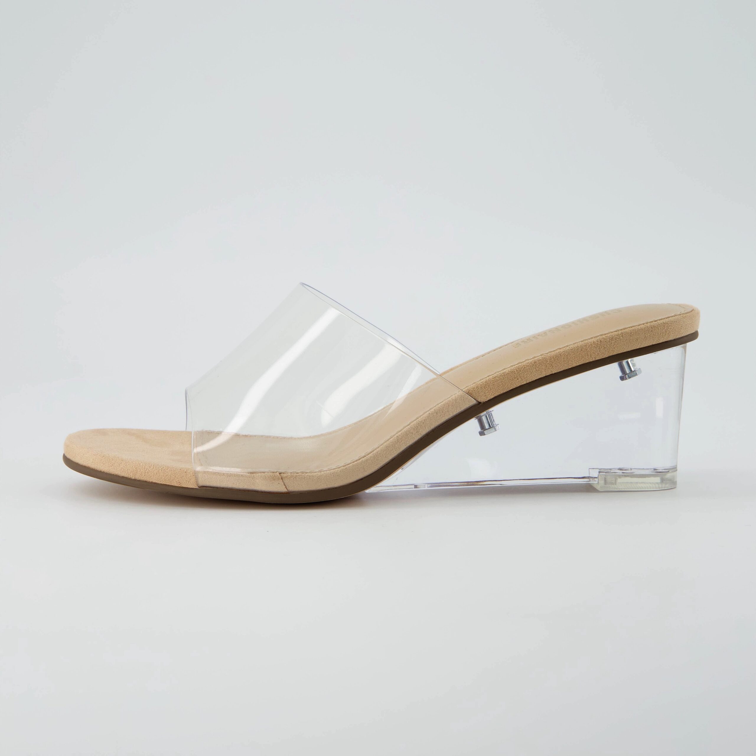 Gloss Lucite Wedge Sandals - Image 2