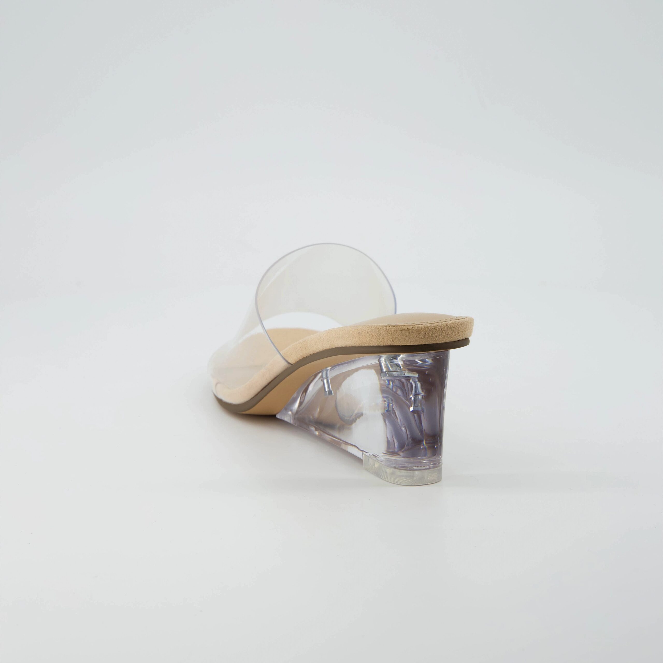 Gloss Lucite Wedge Sandals - Image 6