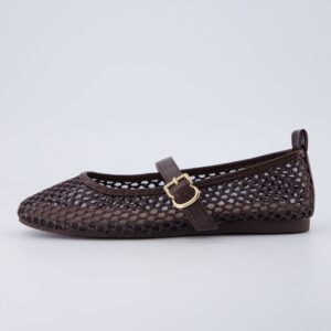 Gracie Mesh Mary Jane Flats