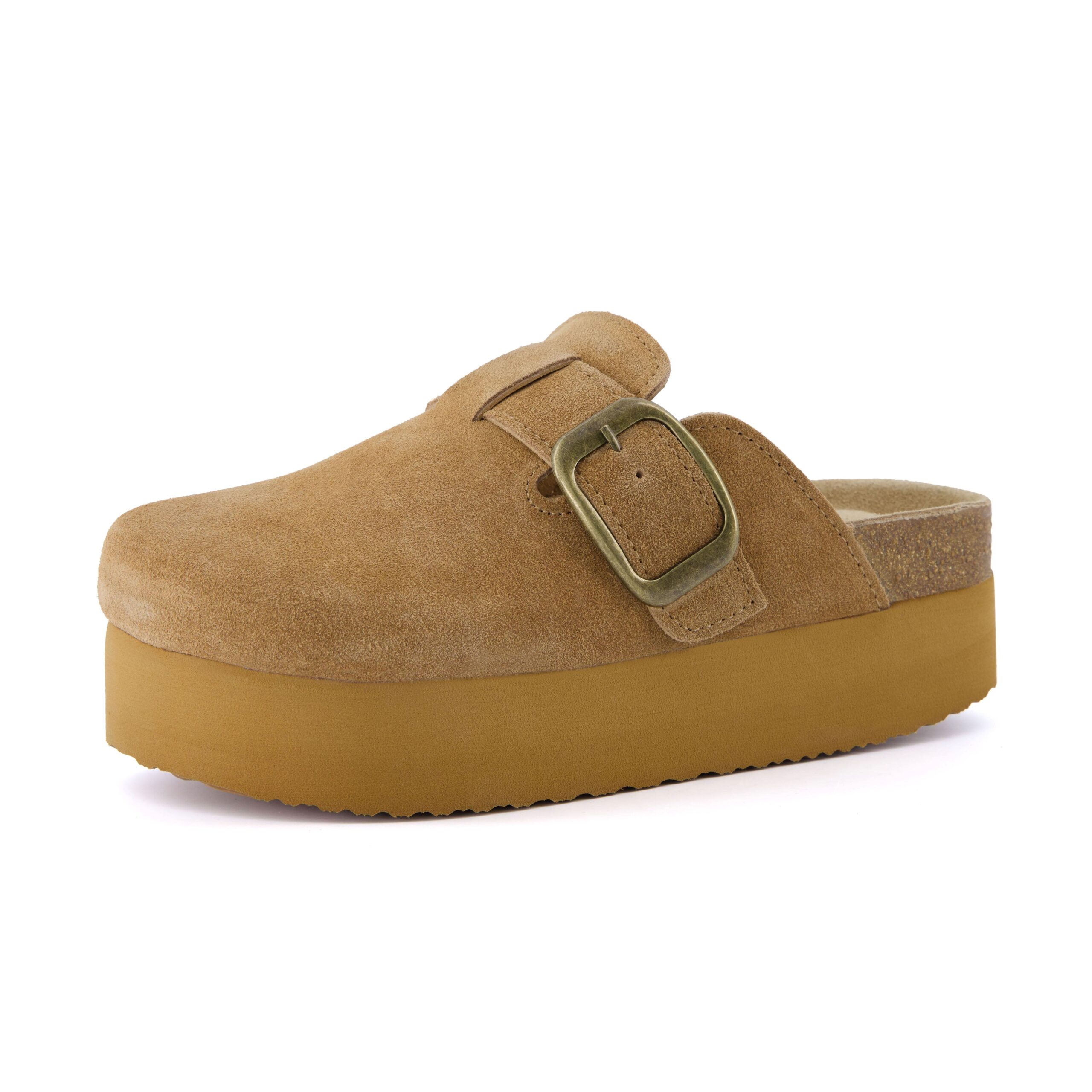 Granola Suede Platform Clog - Image 20