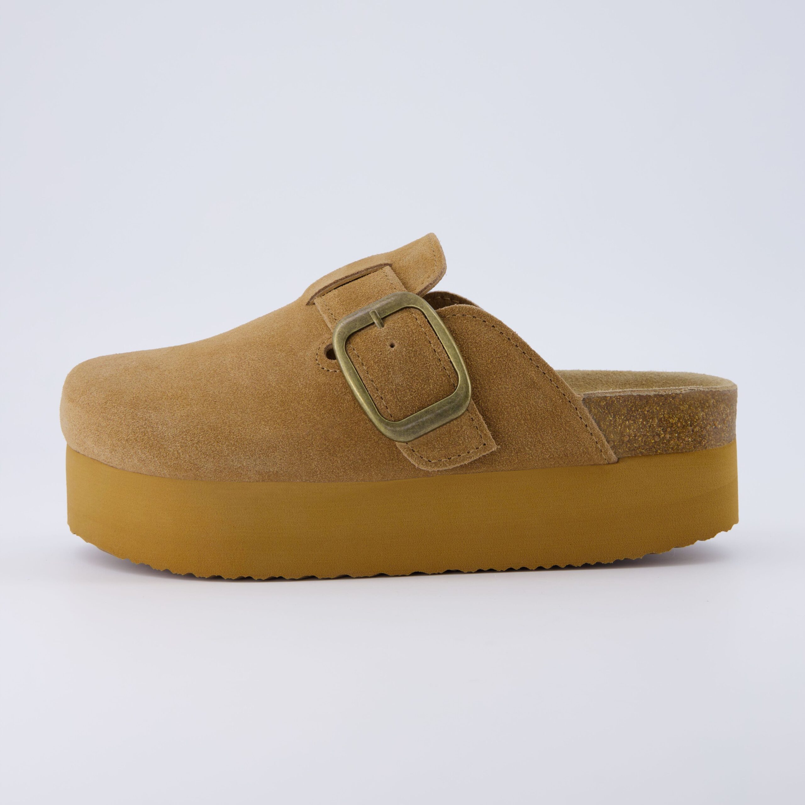 Granola Suede Platform Clog - Image 19