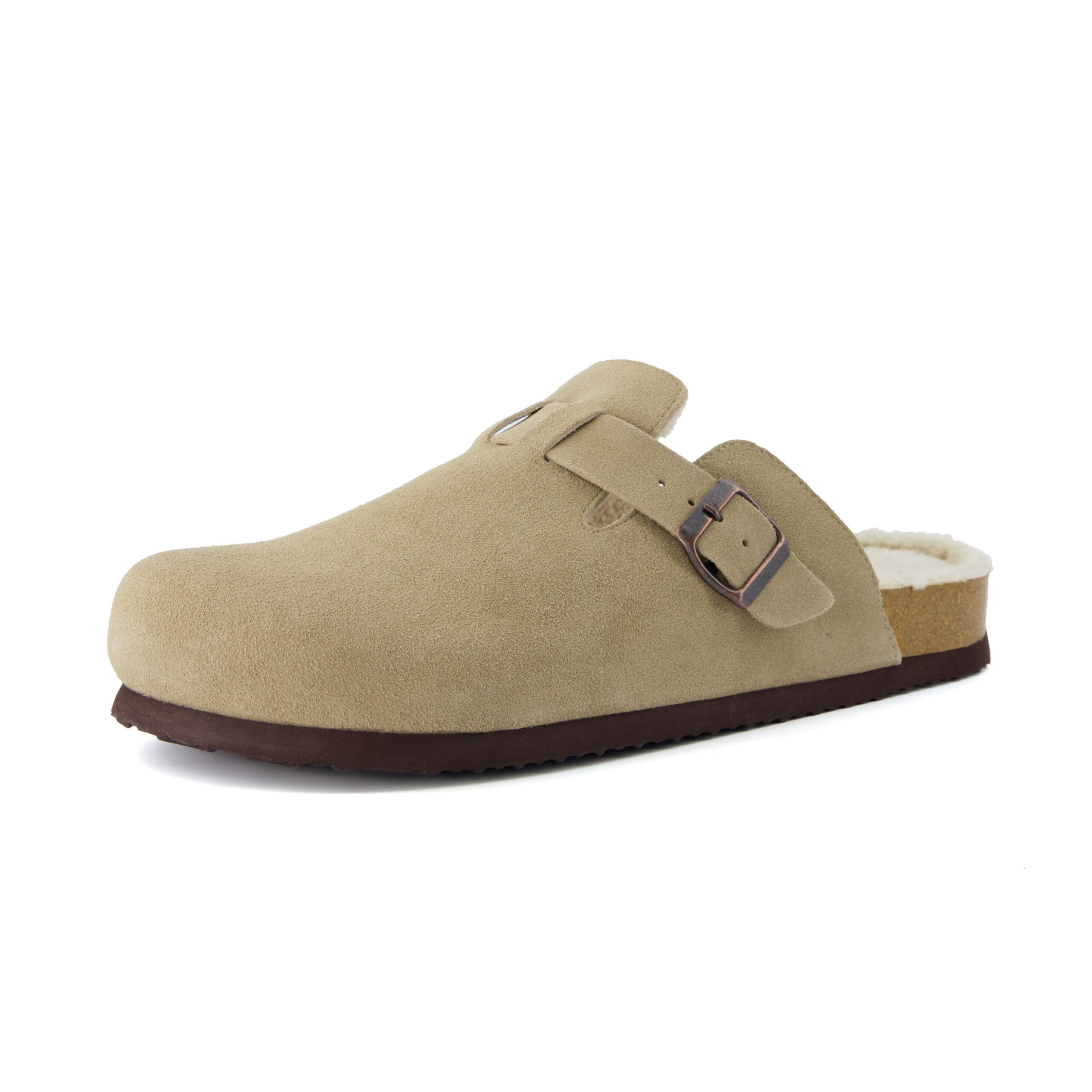 Haze Men's Fur Cork Footbed Clog - Image 8