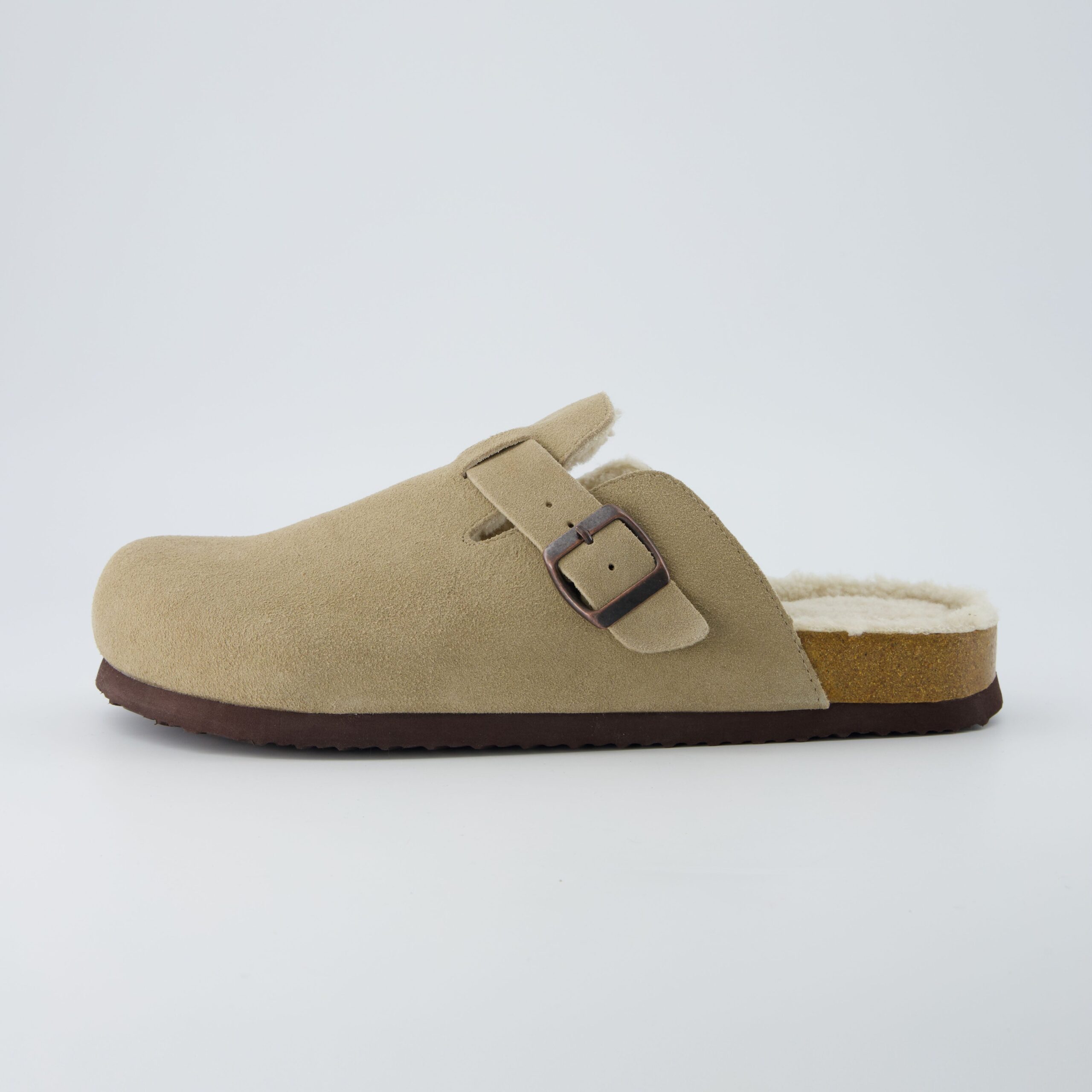 Haze Men's Fur Cork Footbed Clog - Image 7