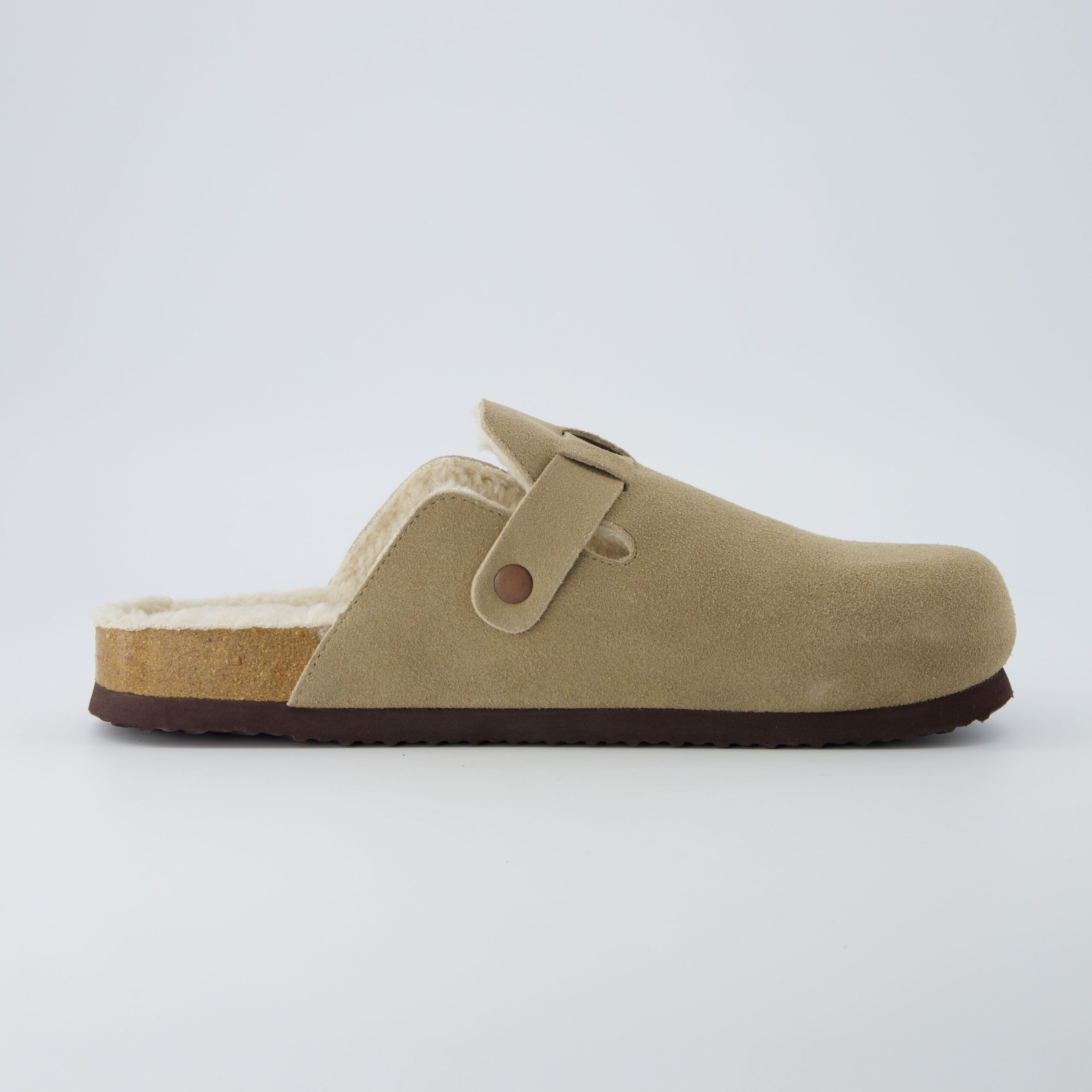 Haze Men's Fur Cork Footbed Clog - Image 10