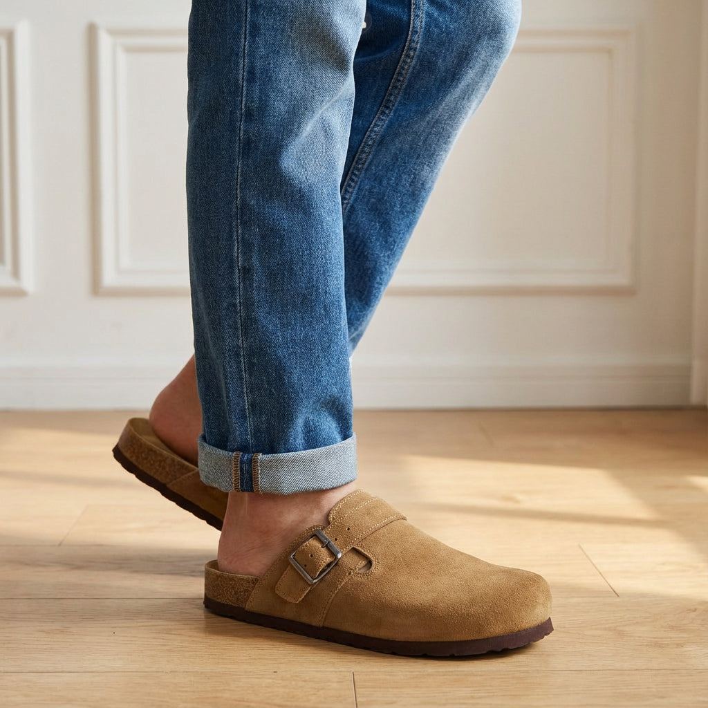 Hugo Genuine Suede Clogs - Image 17