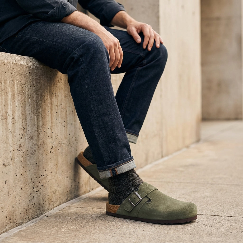 Hugo Genuine Suede Clogs - Image 21