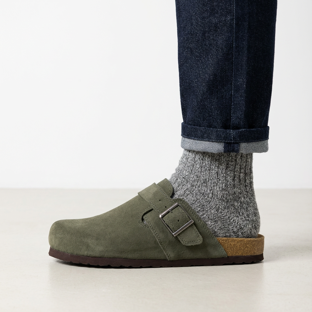 Hugo Genuine Suede Clogs - Image 30