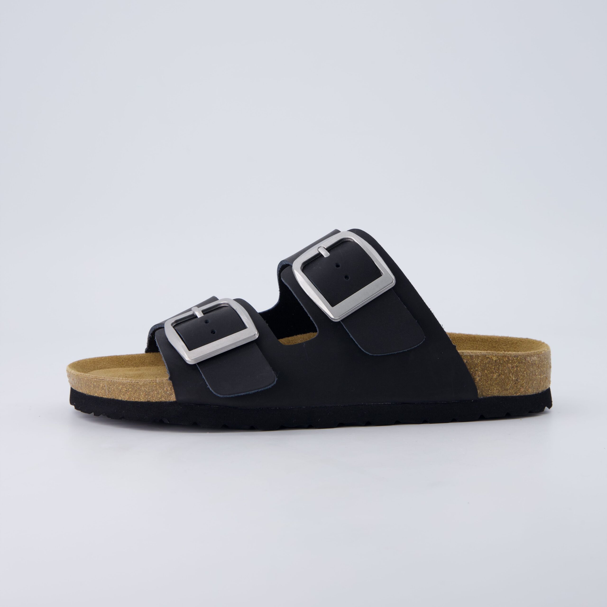 Laz Genuine Suede Slides