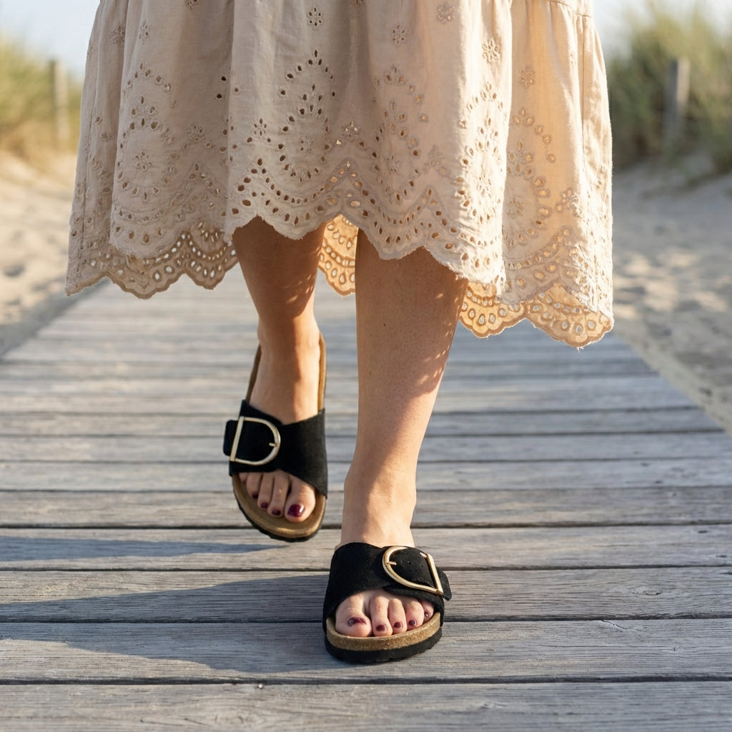 Leeds Genuine Leather Sandals - Image 7