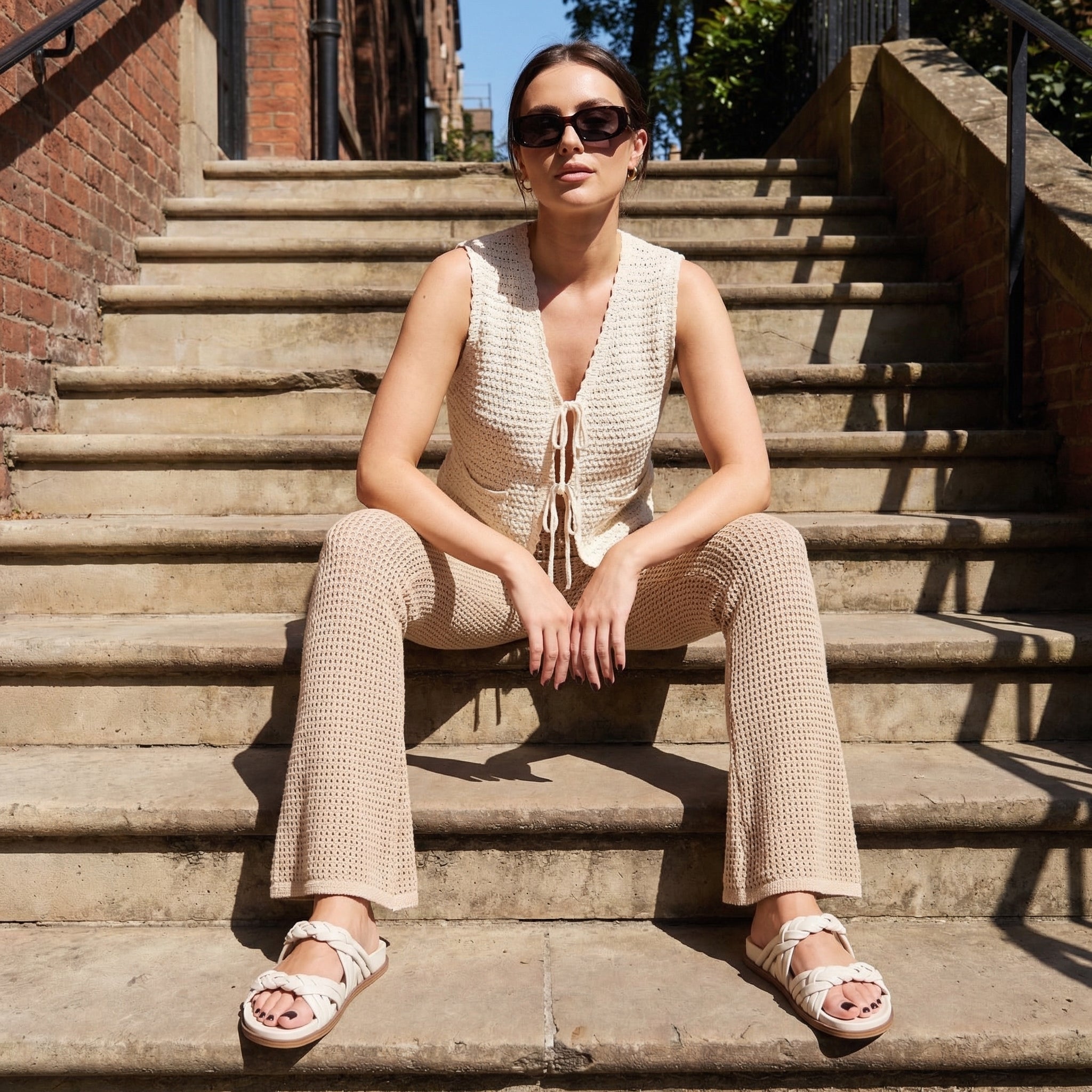 Lens Braided Strap Sandals - Image 18