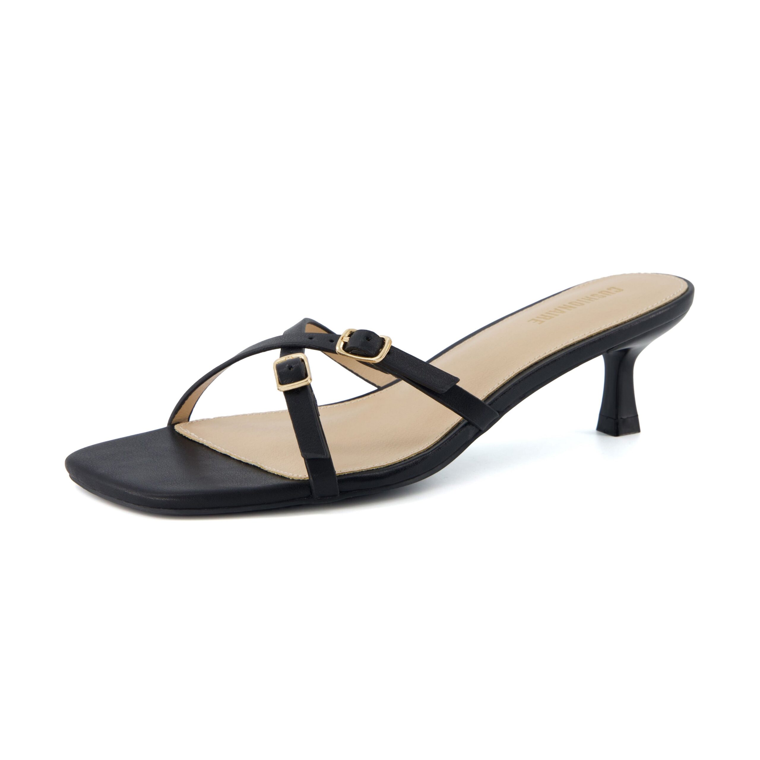 Milan Kitten Heel Sandals - Image 3