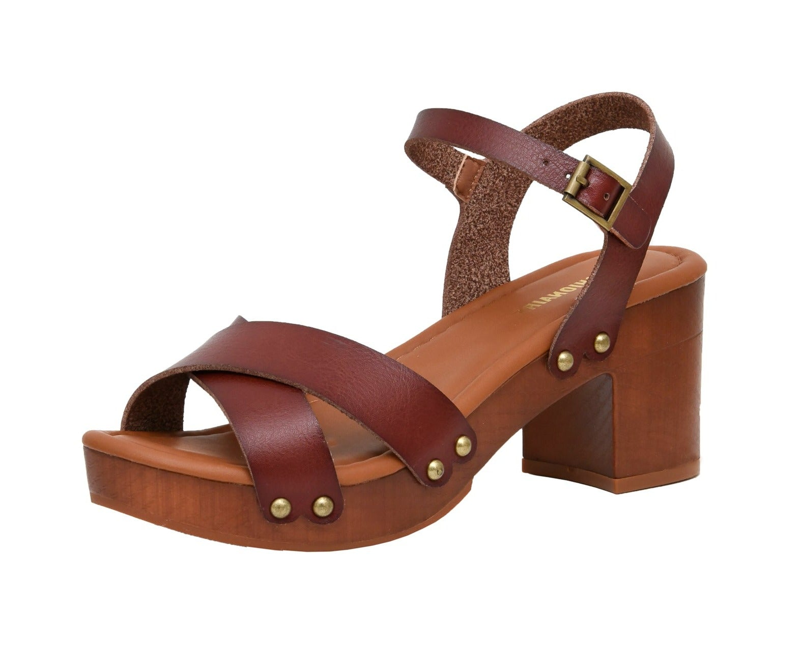Slate Faux Wood Sandals - Image 14