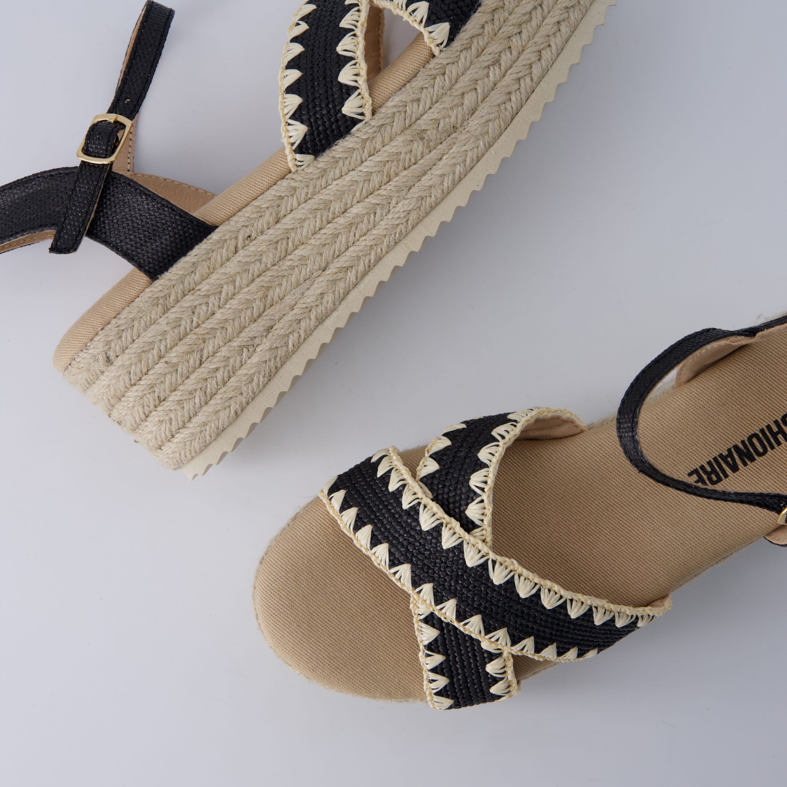 Ola Raffia Platform Sandals - Image 8