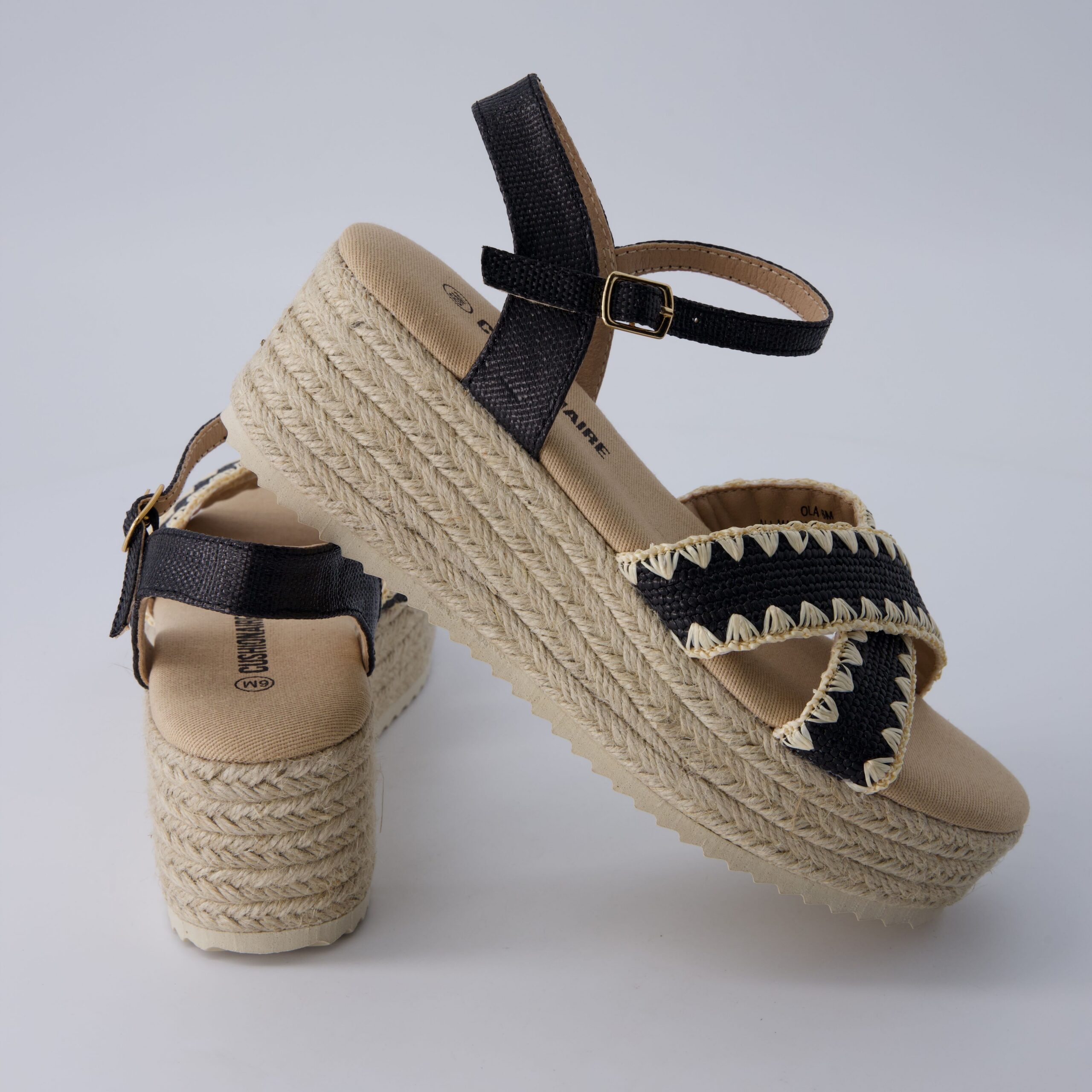 Ola Raffia Platform Sandals - Image 9