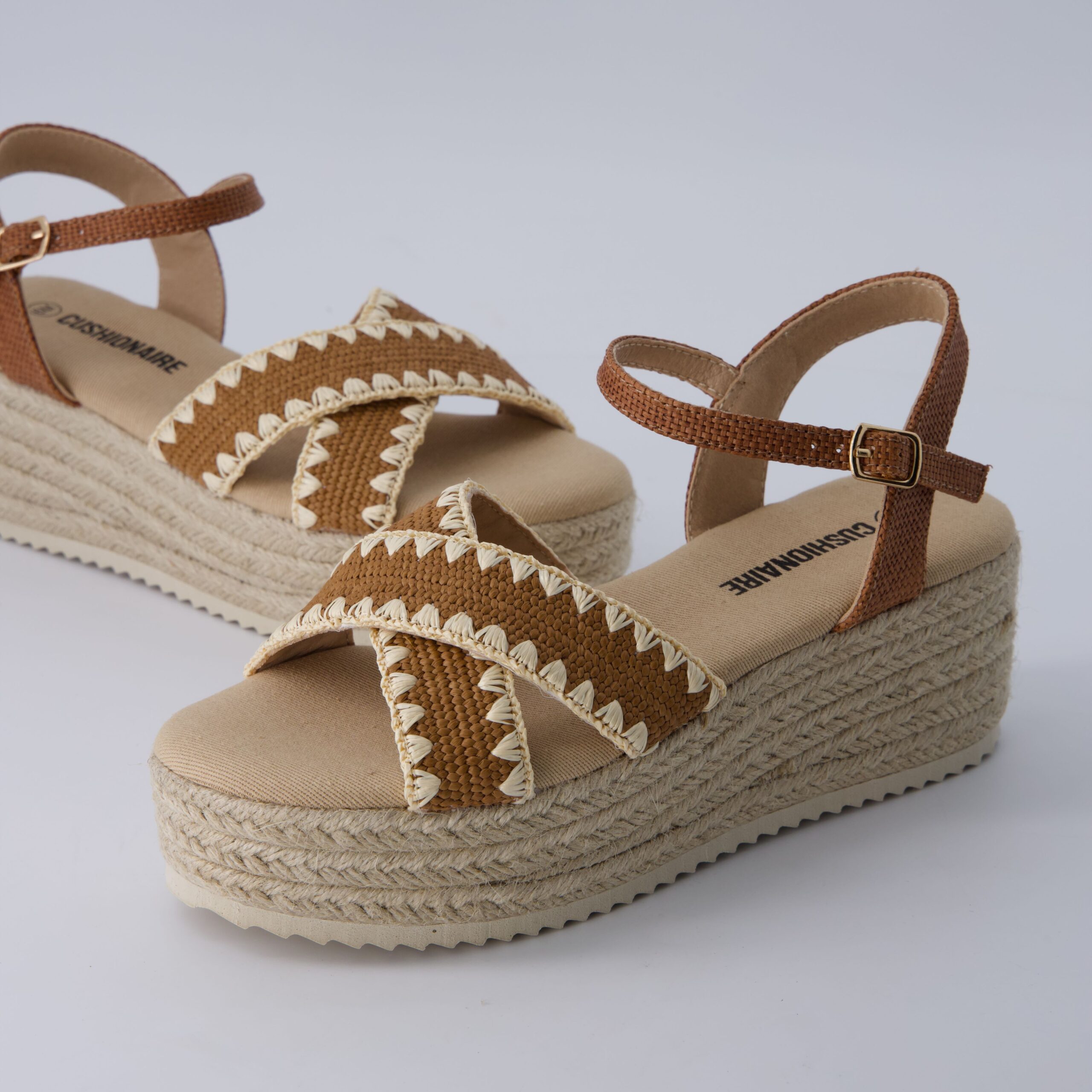 Ola Raffia Platform Sandals - Image 16