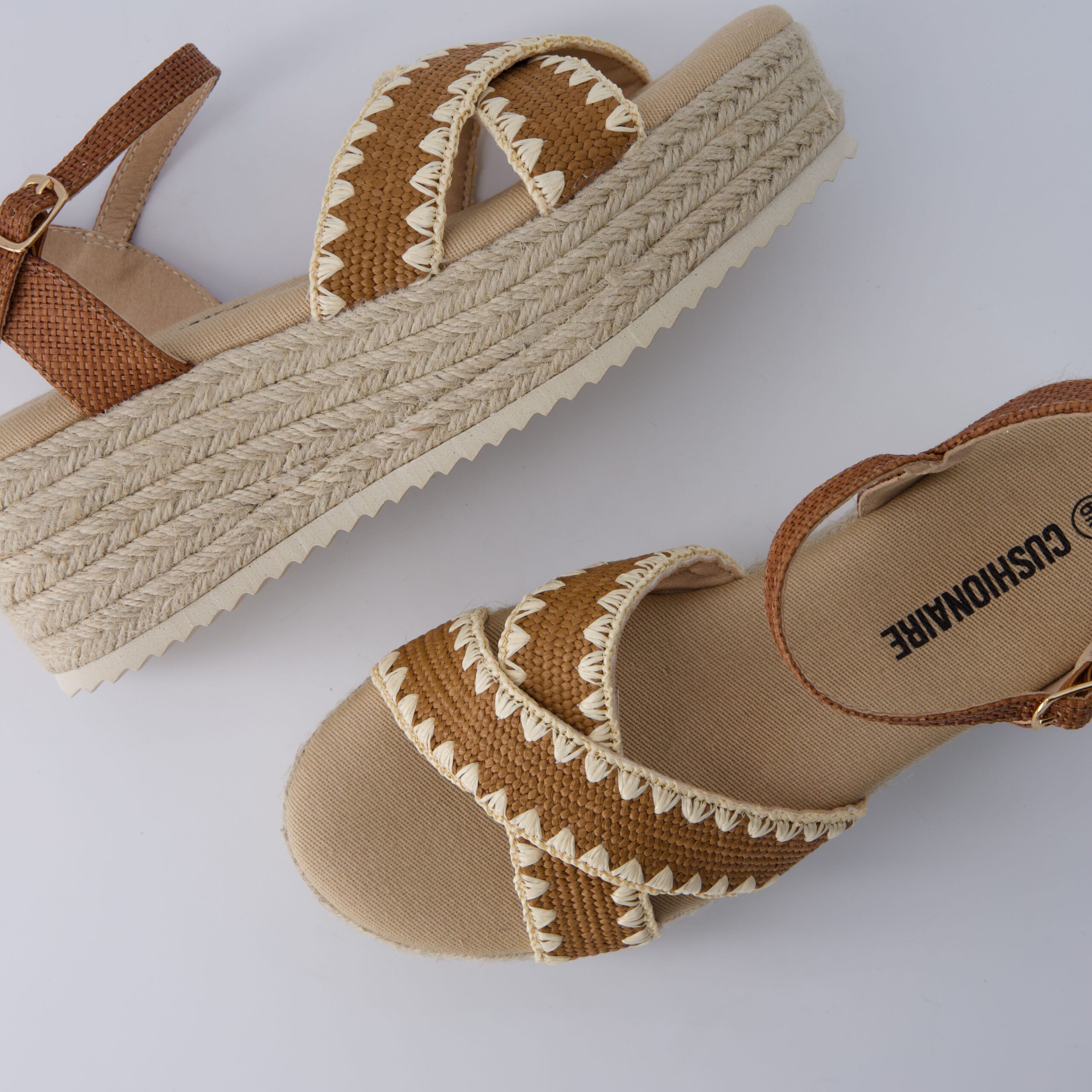 Ola Raffia Platform Sandals - Image 17
