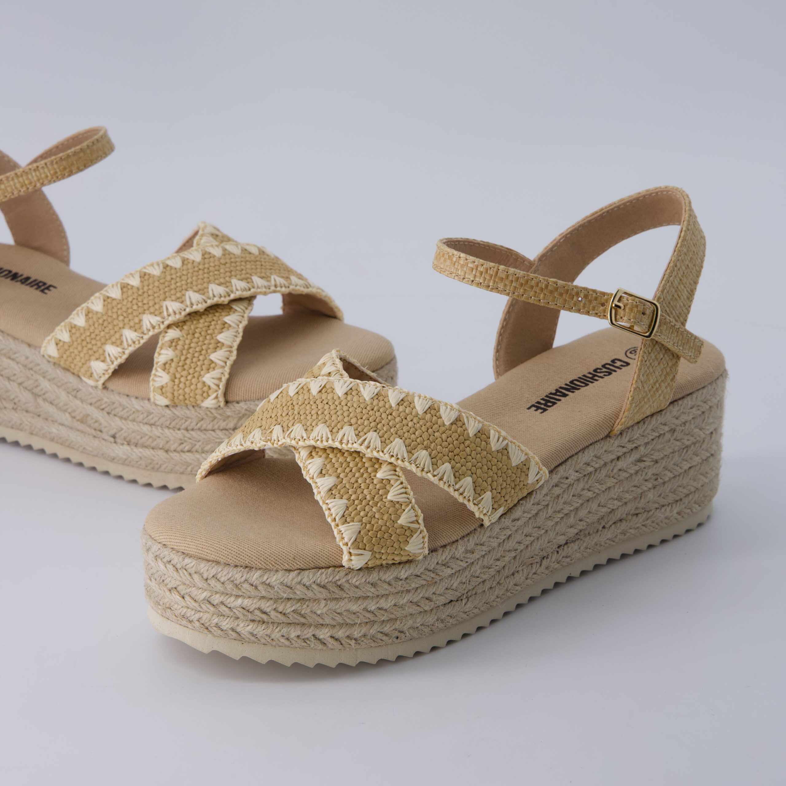 Ola Raffia Platform Sandals - Image 24