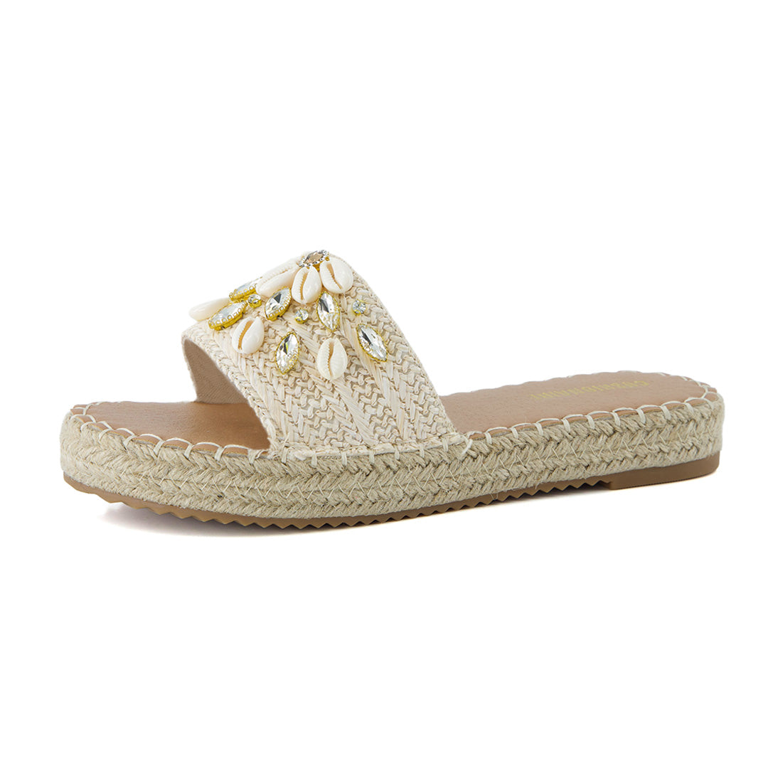 Playa Espadrille Slide Sandals - Image 3