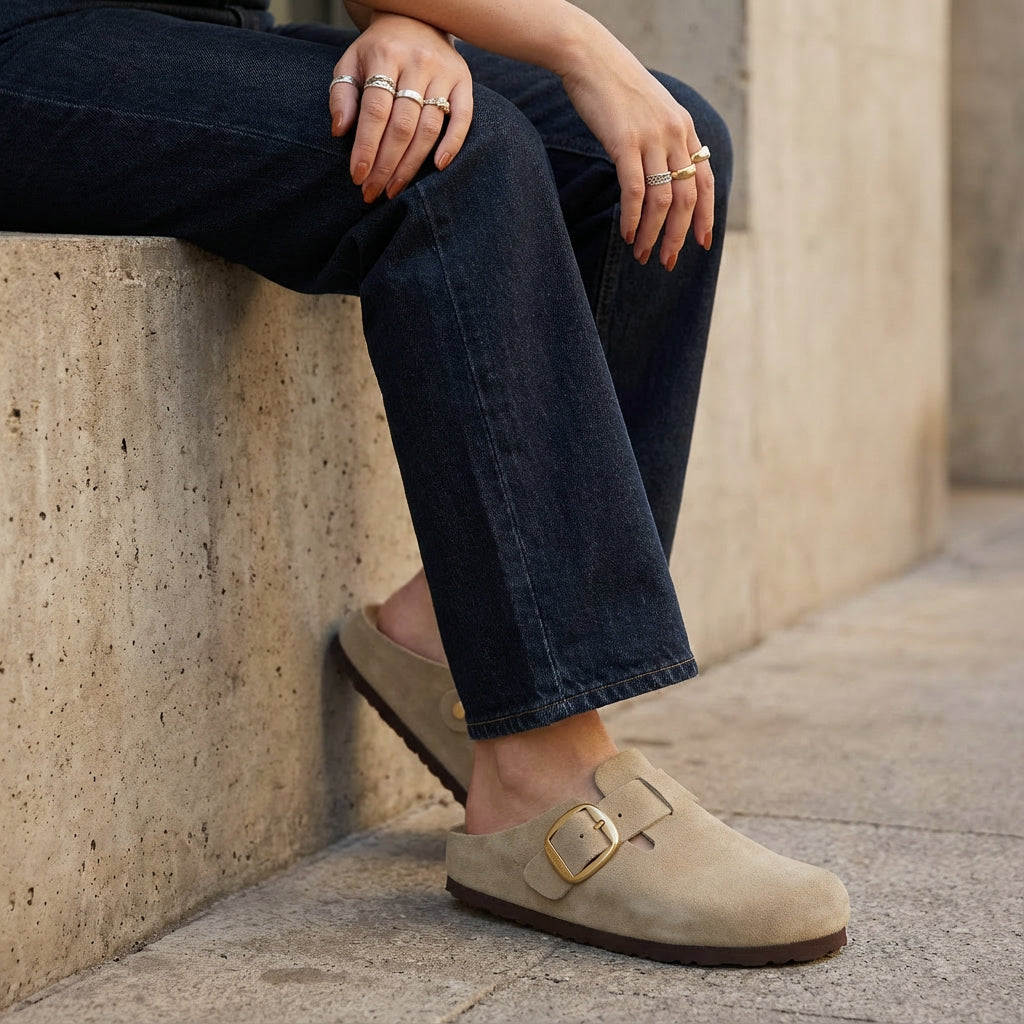 Rusty Leather Clogs - Image 11