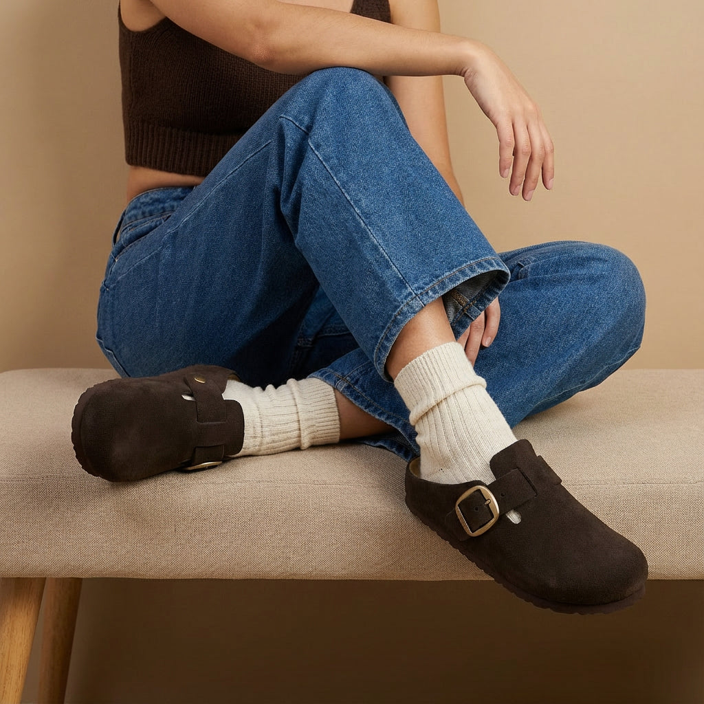 Rusty Leather Clogs - Image 30