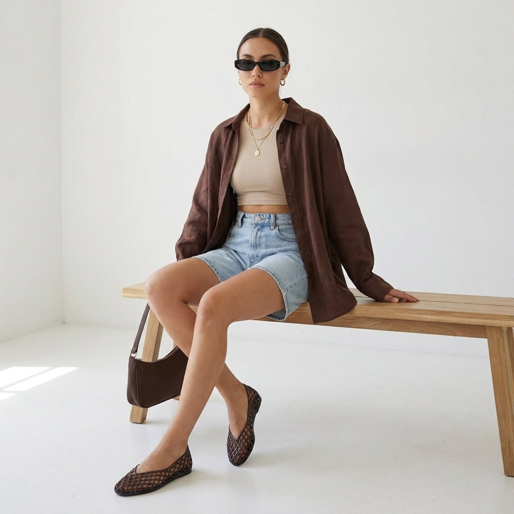 Siesta Lattice Ballet Flats - Image 8