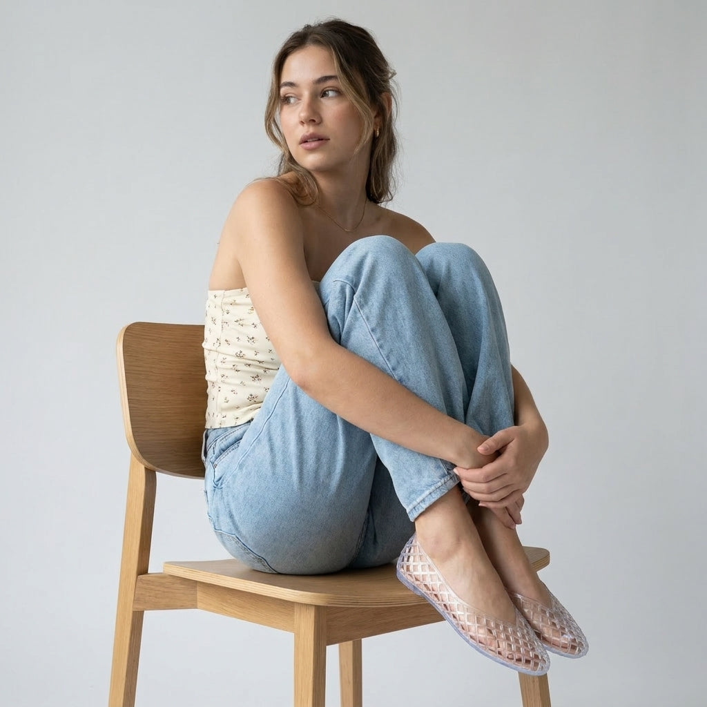 Siesta Lattice Ballet Flats - Image 17