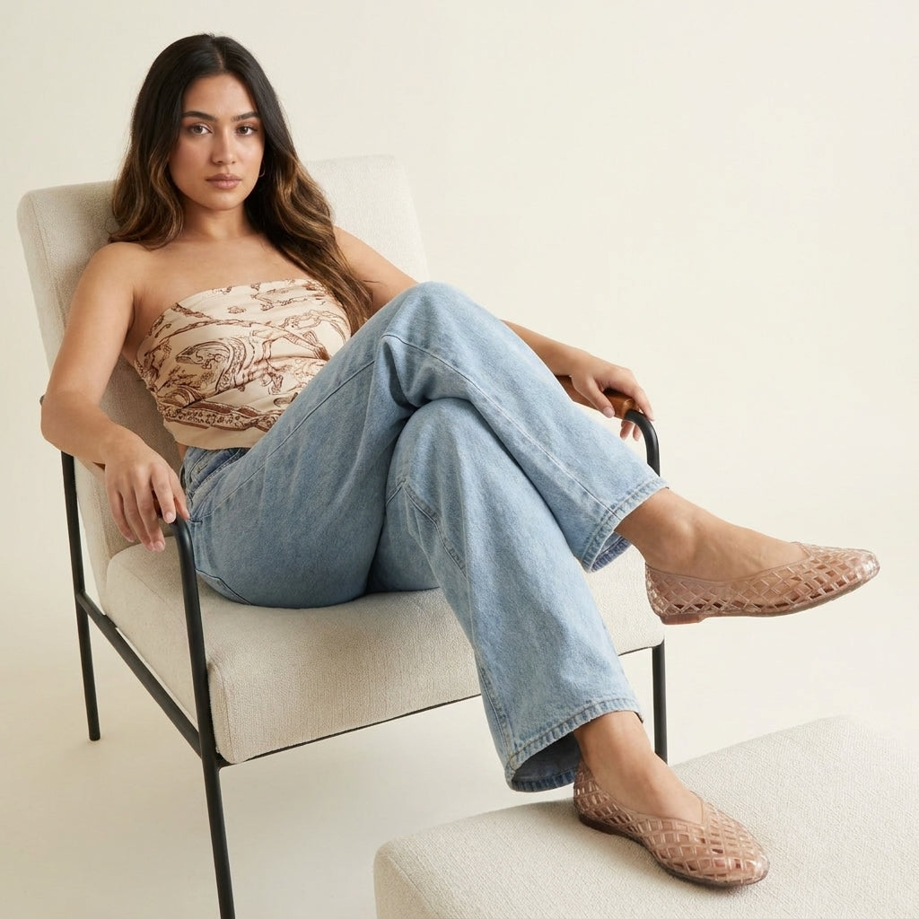 Siesta Lattice Ballet Flats - Image 25