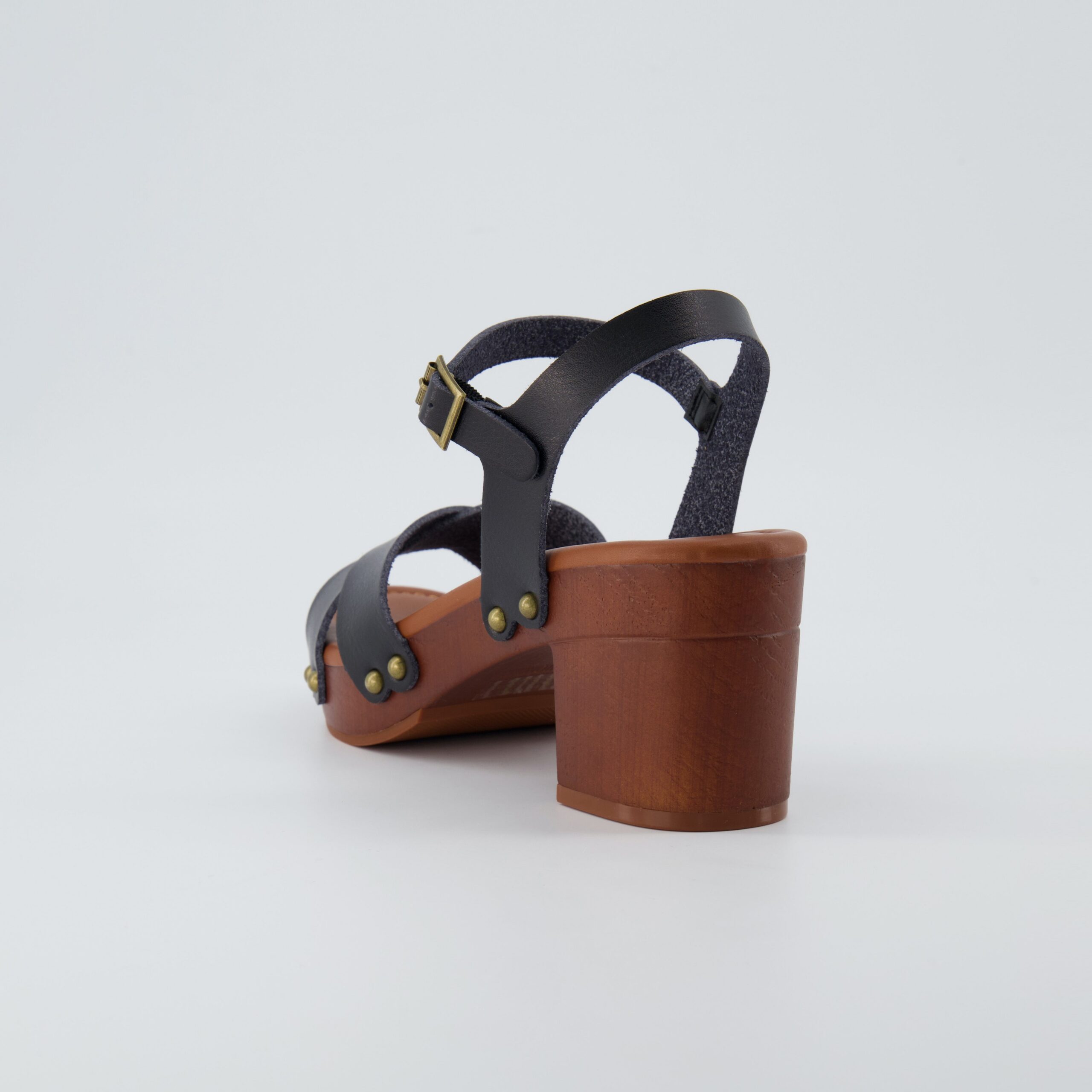 Slate Faux Wood Sandals - Image 4