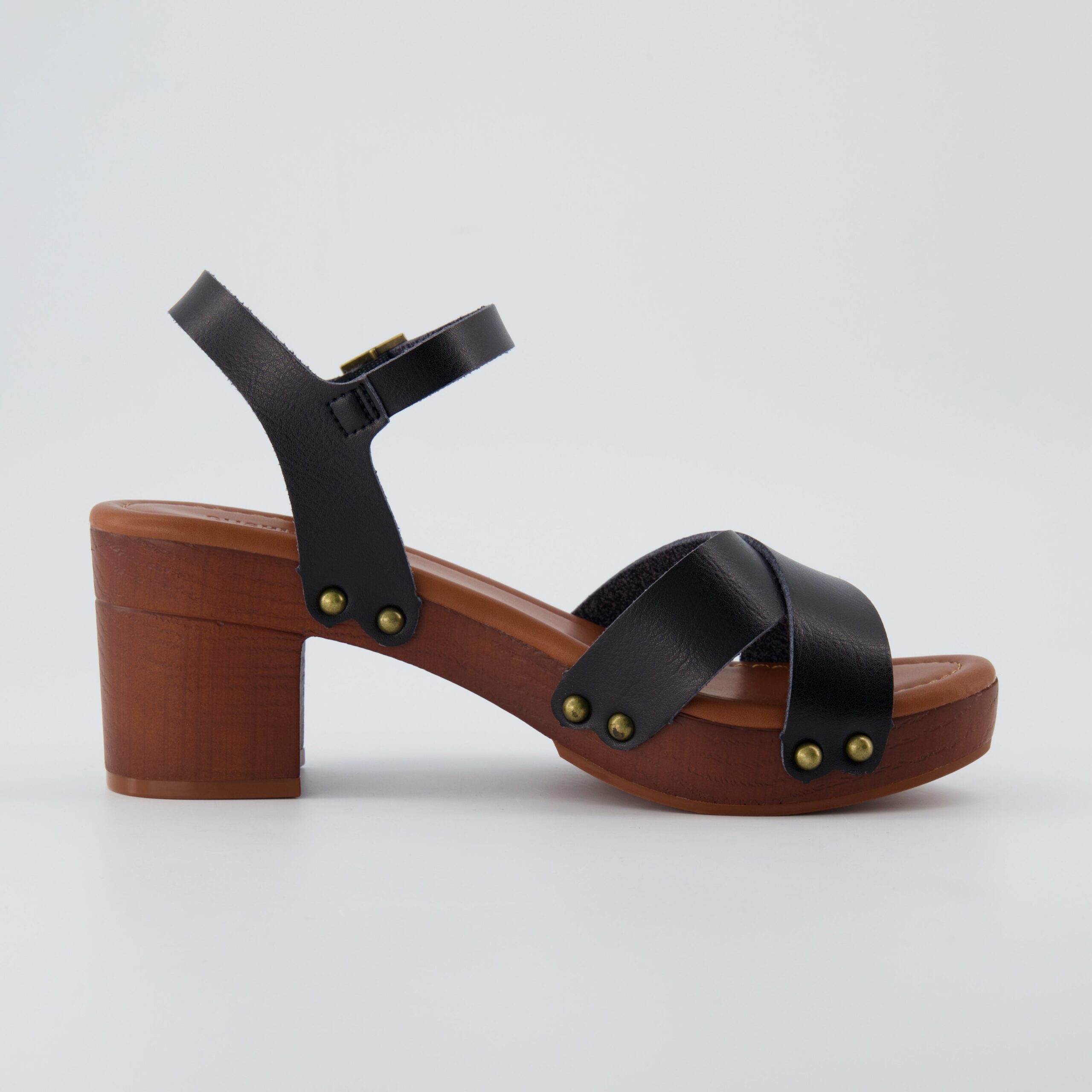 Slate Faux Wood Sandals - Image 5