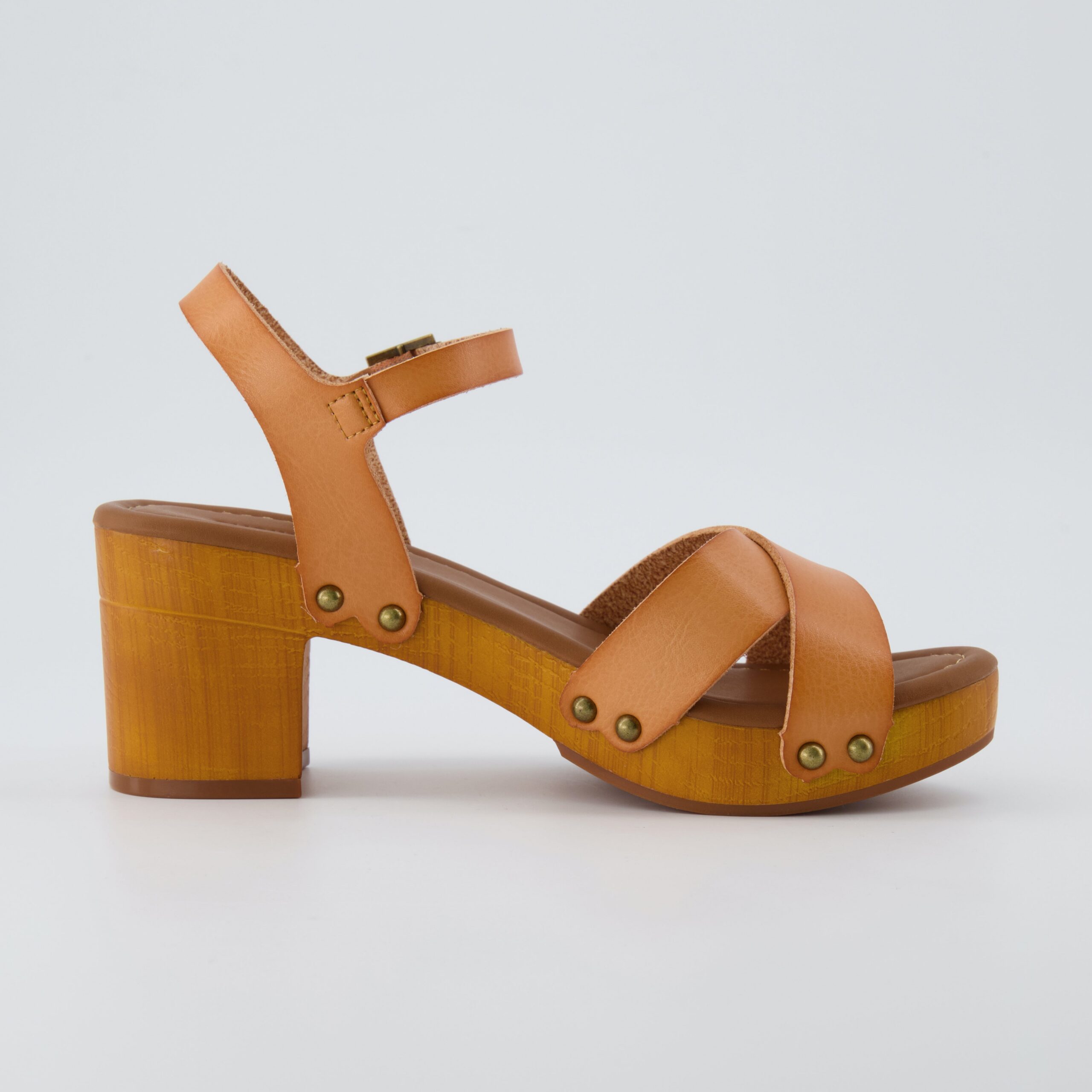 Slate Faux Wood Sandals - Image 11
