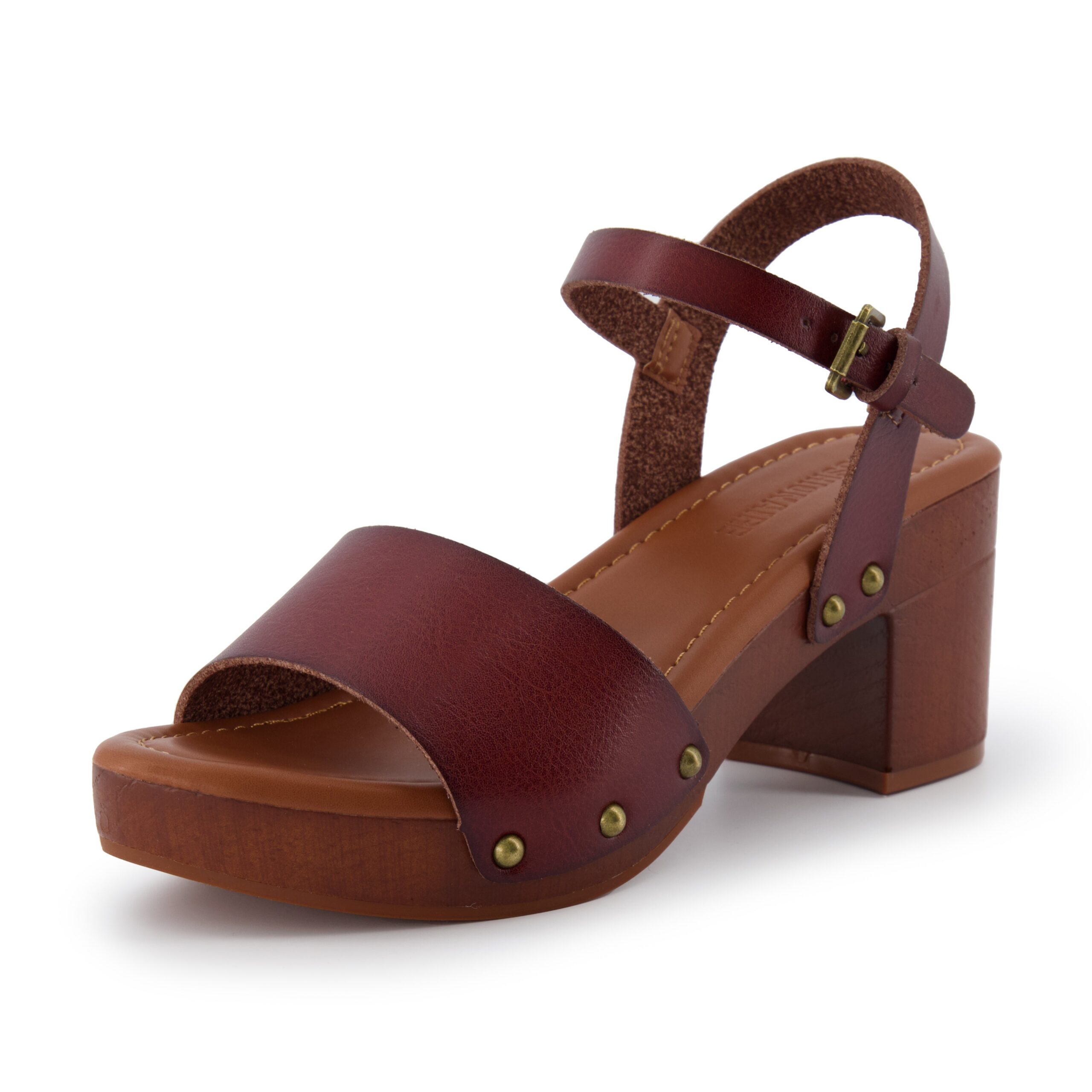 Sloan Faux Wood Sandals - Image 2