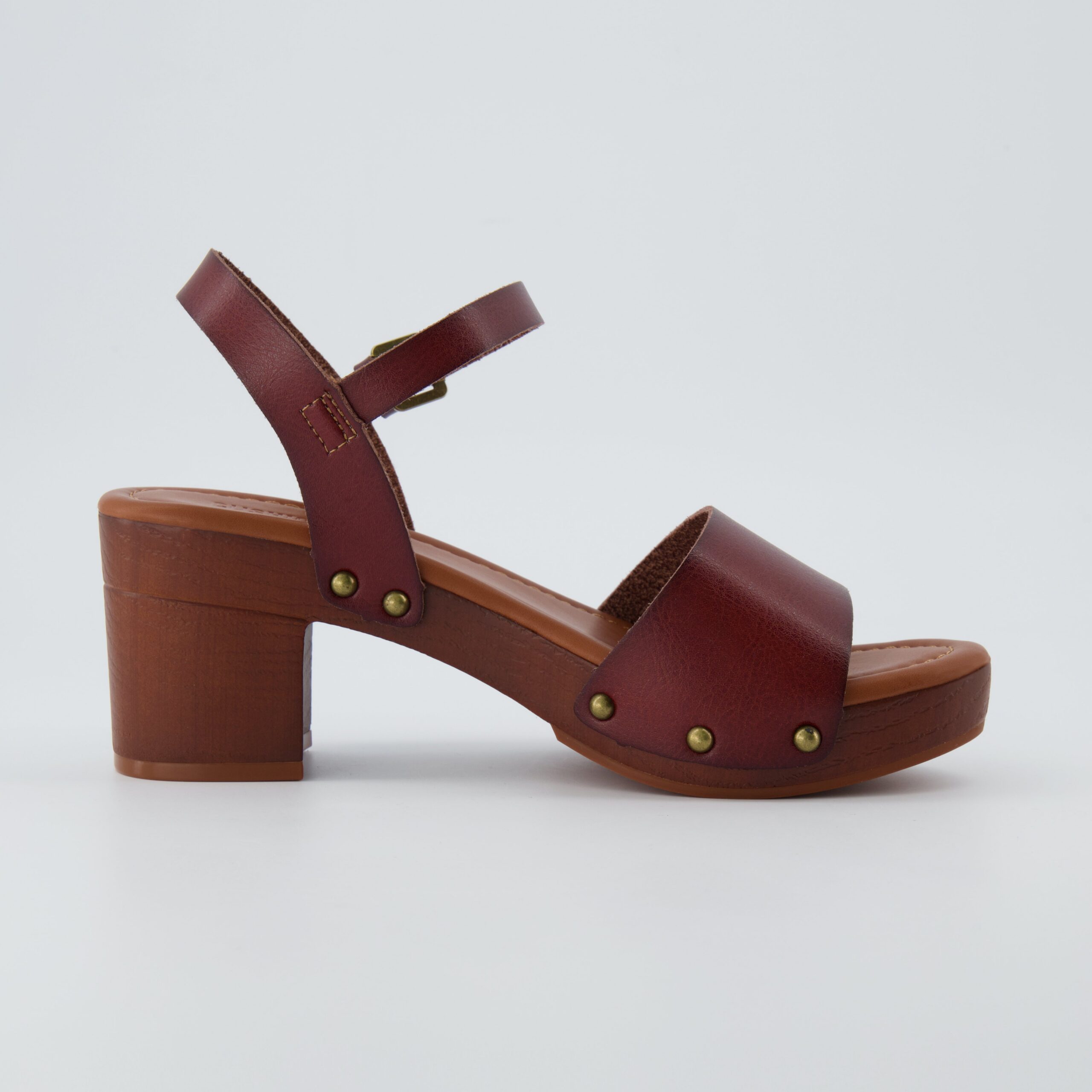 Sloan Faux Wood Sandals - Image 4
