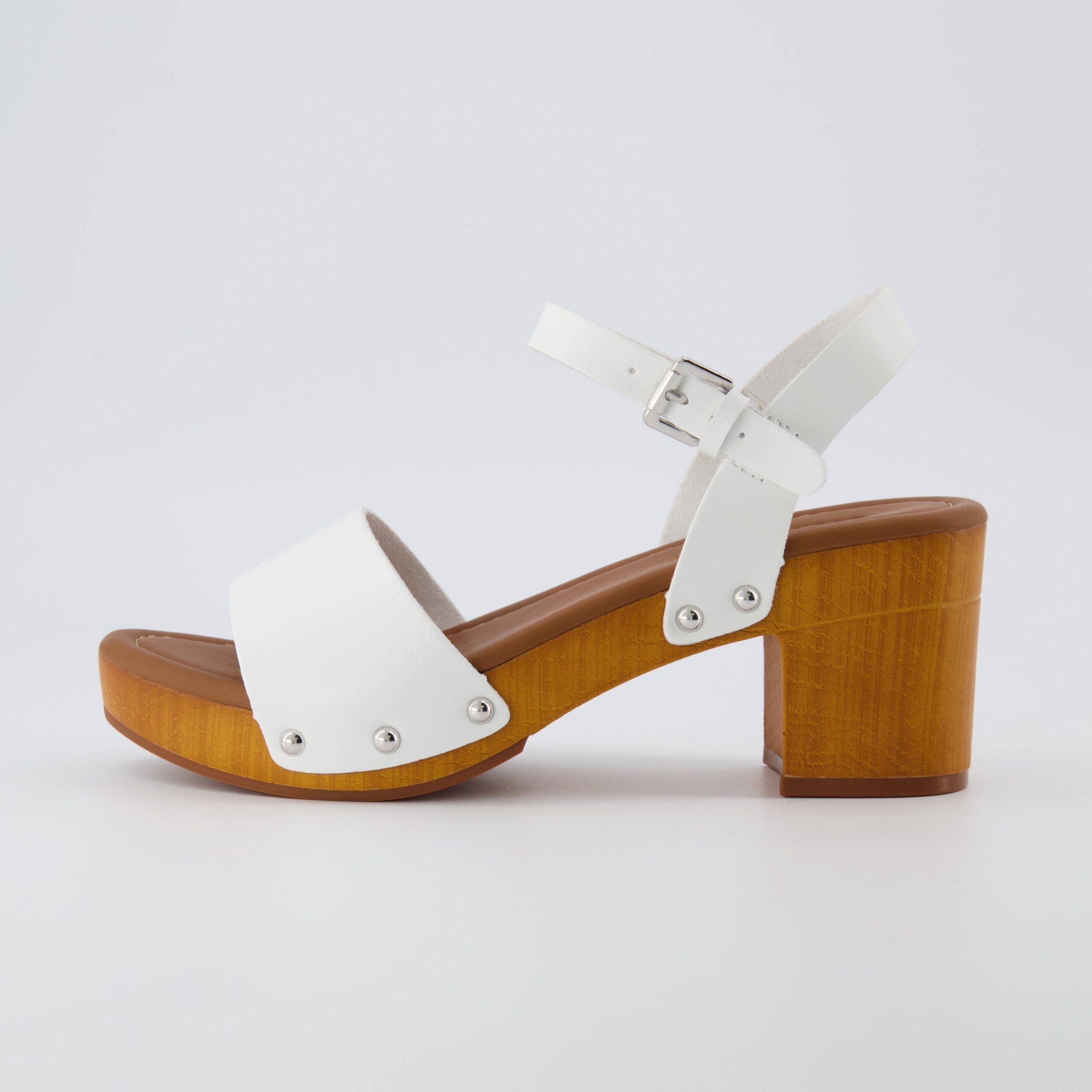 Sloan Faux Wood Sandals - Image 7