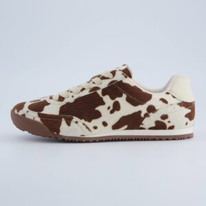 Techno Cow Print Sneakers
