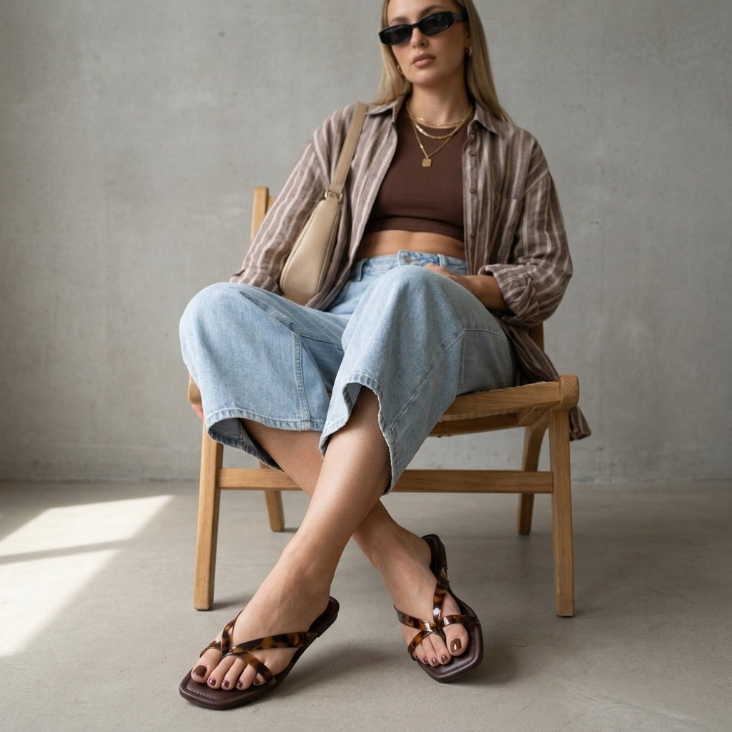 Titan Square Toe Flip Flops - Image 7