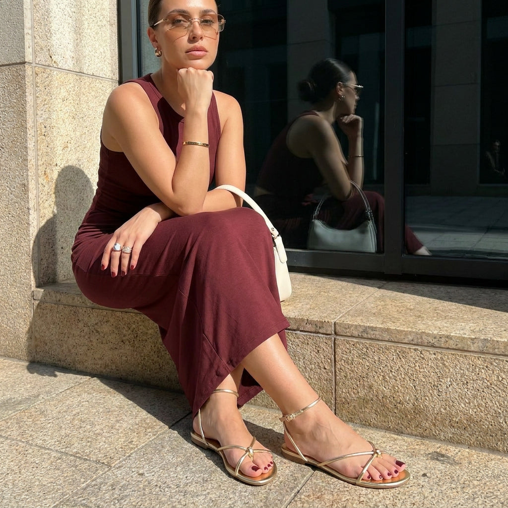 Tory Strappy Flat Sandals - Image 26