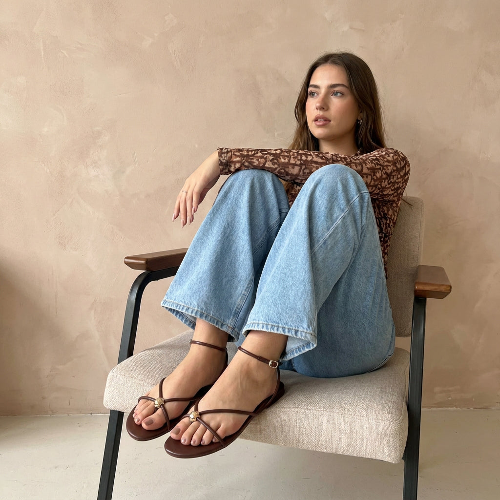 Tory Strappy Flat Sandals - Image 16