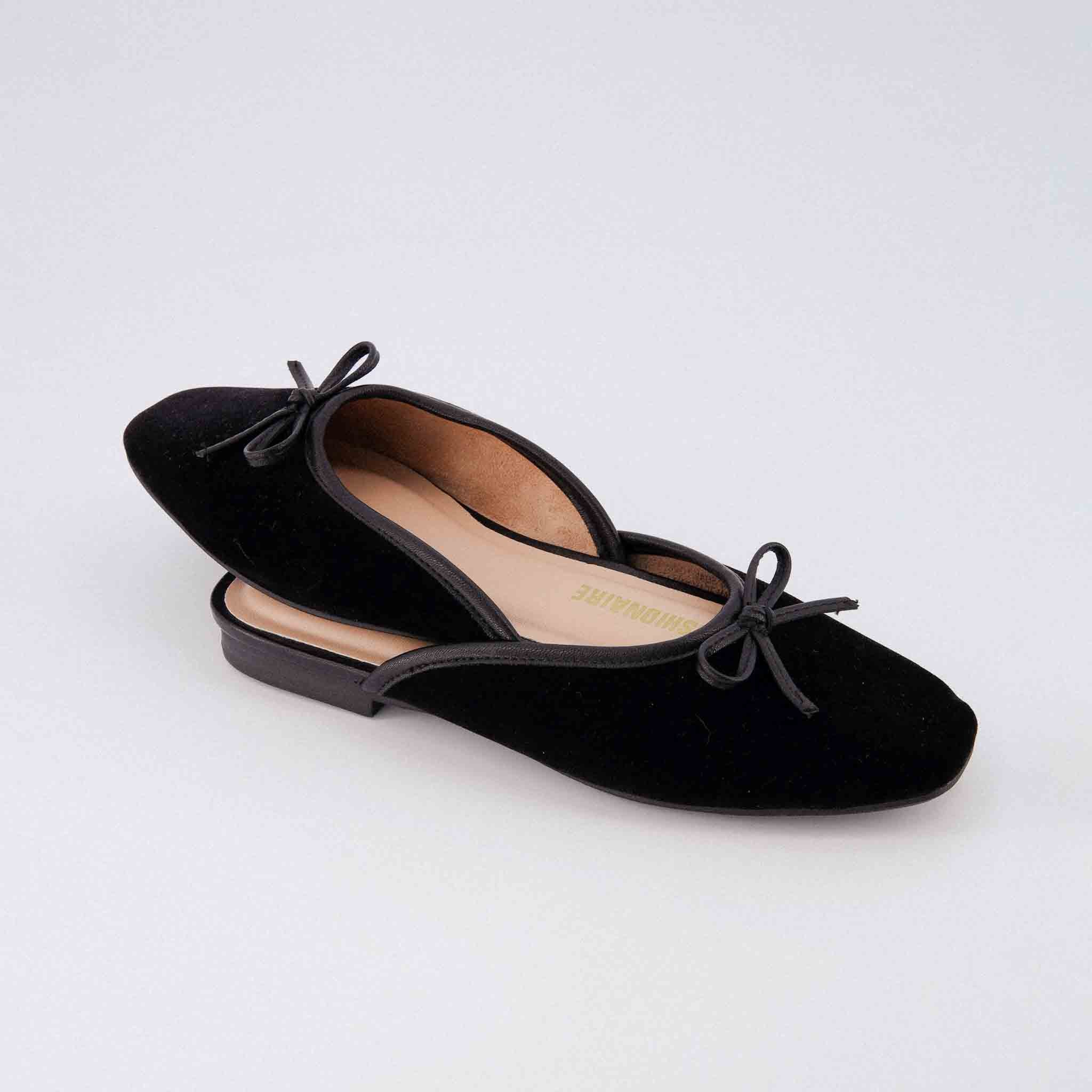 Jade Velvet Ballet Mule - Image 13