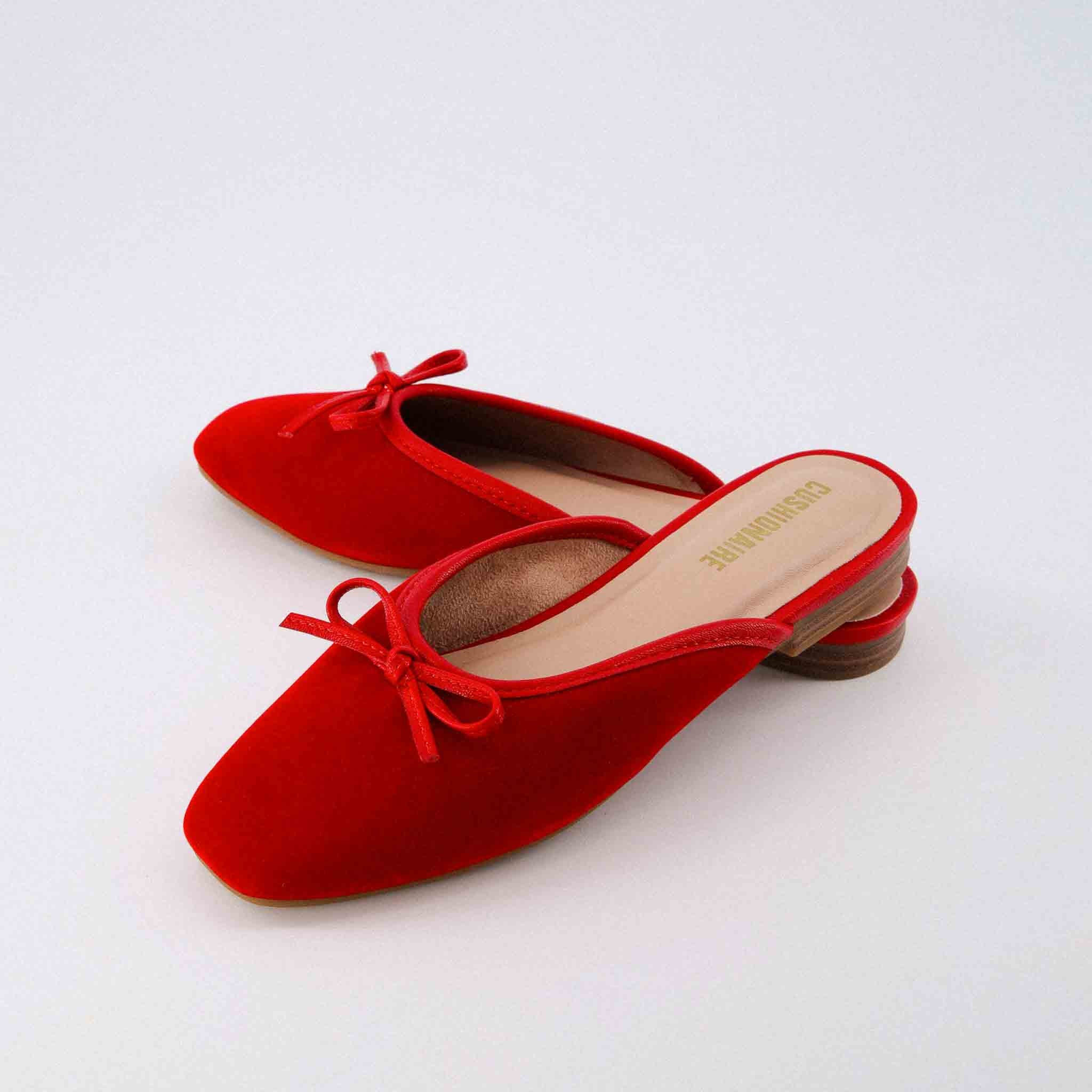 Jade Velvet Ballet Mule - Image 4